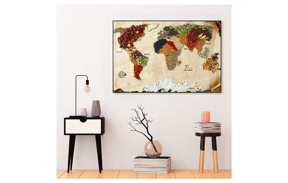 Постеры - изображение №3 "Постер «Карта из продуктов» (44 х 62 см)"  на www.Angstrem-mebel.ru