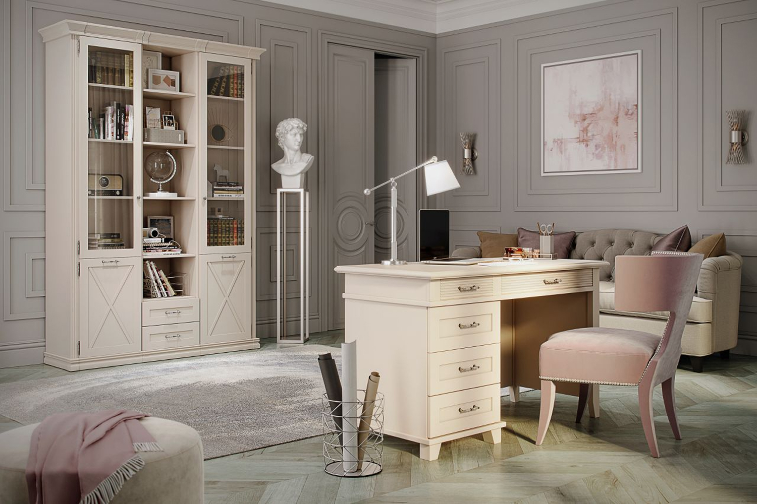 Книжные шкафы - изображение №5 "Шкаф Кантри"  на www.Angstrem-mebel.ru