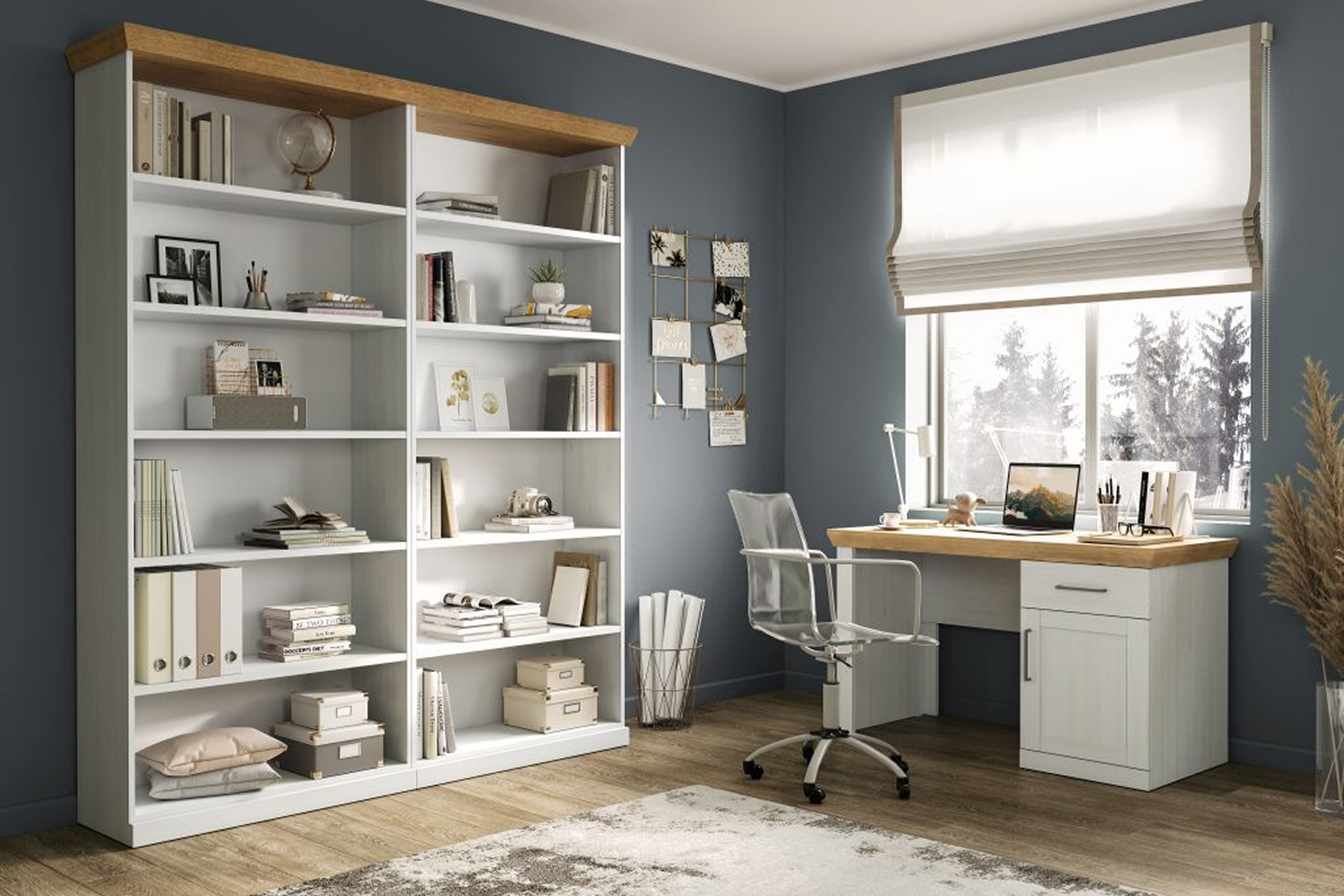 Стеллажи - изображение №3 "Стеллаж для книг Магнум с полками"  на www.Angstrem-mebel.ru